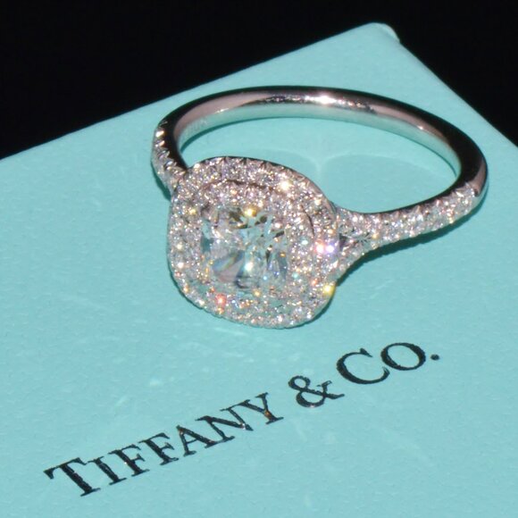 Tiffany & Co. Jewelry - Genuine Tiffany & Co. Natural 1.30Cts Diamond Soleste Platinum Engagement Ring